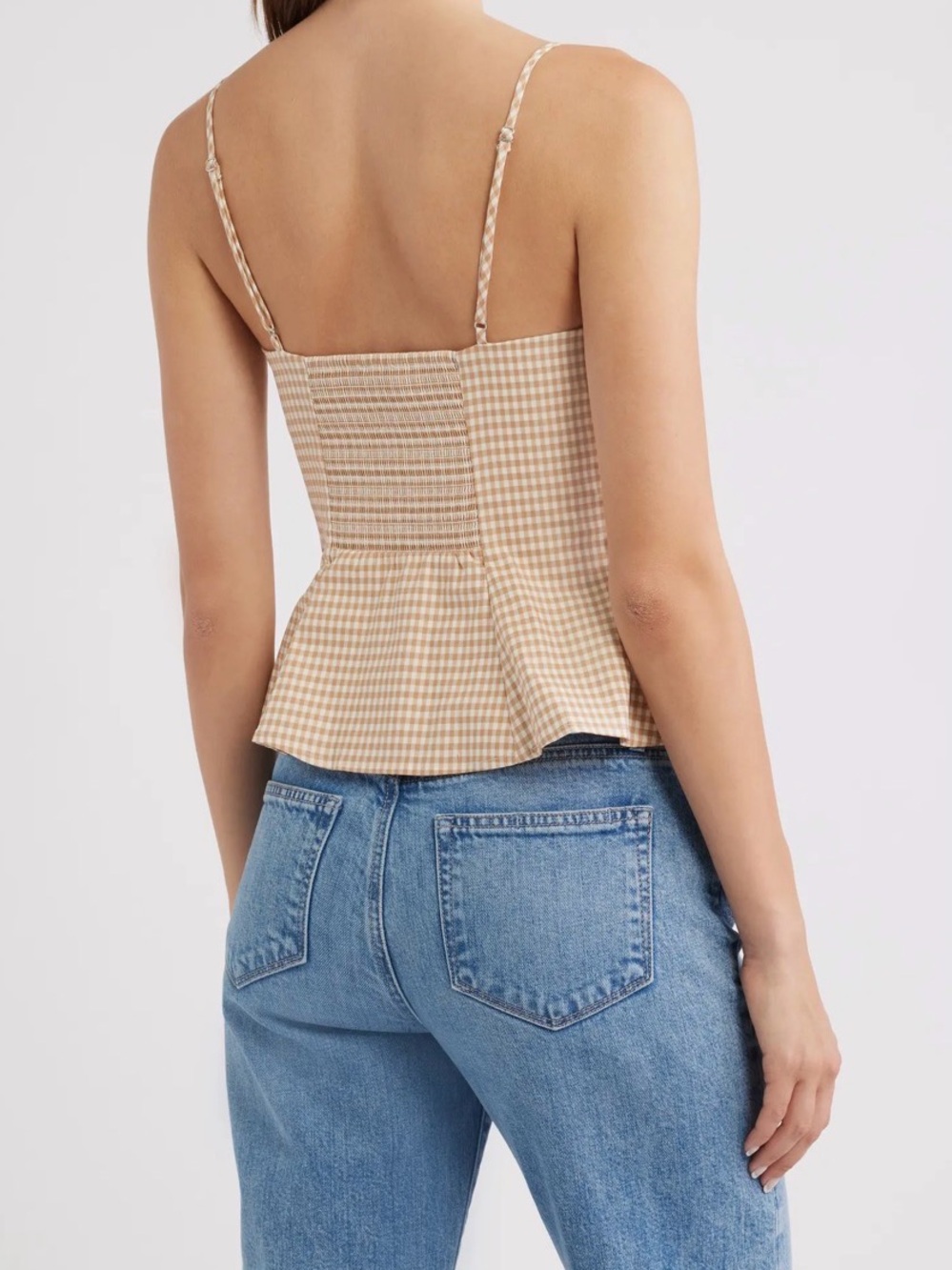 NWT Reformation Genevieve gingham top - Picture 2 of 5
